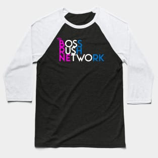 Boss Rush Network Logo (Trans Support) Baseball T-Shirt